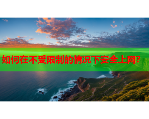 如何在不受限制的情况下安全上网？