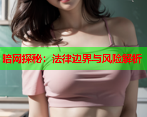 暗网探秘：法律边界与风险解析