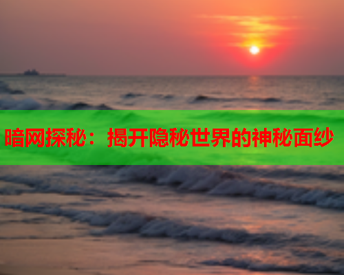 暗网探秘：揭开隐秘世界的神秘面纱
