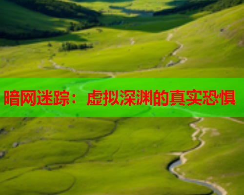 暗网迷踪：虚拟深渊的真实恐惧