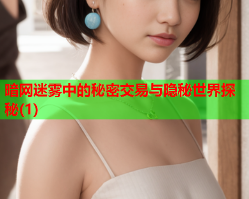暗网迷雾中的秘密交易与隐秘世界探秘(1)