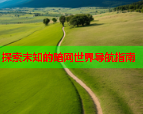 探索未知的暗网世界导航指南